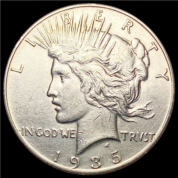 1935 Silver Peace Dollar CLOSELY UNCIRCULATED