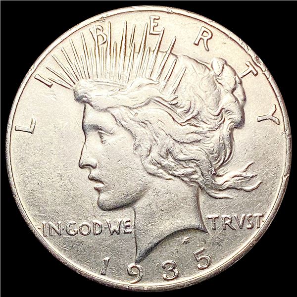 1935 Silver Peace Dollar CLOSELY UNCIRCULATED