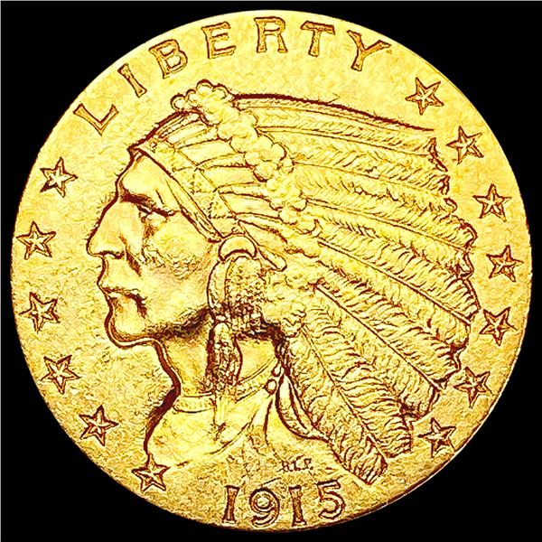 1915 $2.50 Gold Quarter Eagle CLOSELY UNCIRCULATED