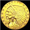 Image 1 : 1909 $2.50 Gold Quarter Eagle CLOSELY UNCIRCULATED