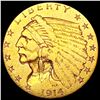 Image 1 : 1914 $2.50 Gold Quarter Eagle CLOSELY UNCIRCULATED