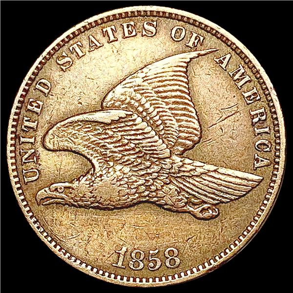 1858 Flying Eagle Cent NEARLY UNCIRCULATED