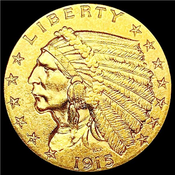 1915 $2.50 Gold Quarter Eagle CLOSELY UNCIRCULATED