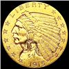 Image 1 : 1915 $2.50 Gold Quarter Eagle CLOSELY UNCIRCULATED