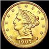 Image 1 : 1907 $2.50 Gold Quarter Eagle CLOSELY UNCIRCULATED