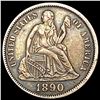 Image 1 : 1890 Seated Liberty Dime CLOSELY UNCIRCULATED