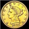 Image 1 : 1904 $2.50 Gold Quarter Eagle CLOSELY UNCIRCULATED