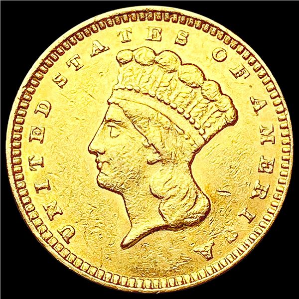 1874 Rare Gold Dollar CLOSELY UNCIRCULATED