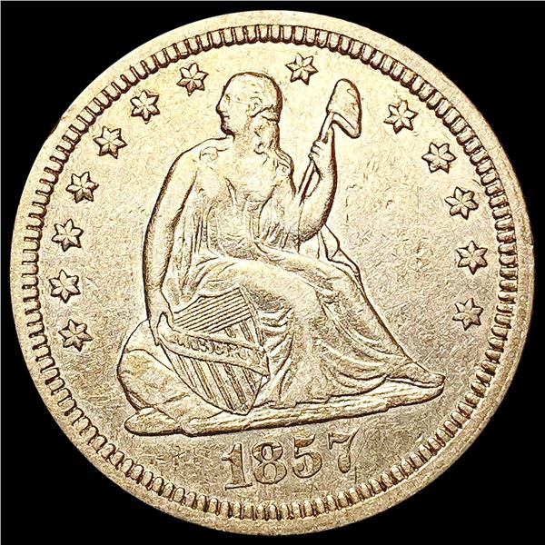1857 Seated Liberty Quarter CLOSELY UNCIRCULATED