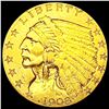 Image 1 : 1908 $2.50 Gold Quarter Eagle CLOSELY UNCIRCULATED