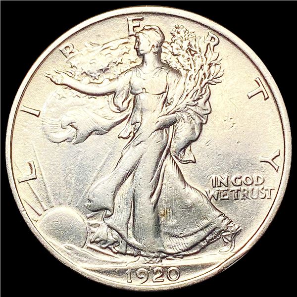 1920 Walking Liberty Half Dollar CLOSELY UNCIRCULA