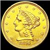 Image 1 : 1856 $2.50 Gold Quarter Eagle CLOSELY UNCIRCULATED