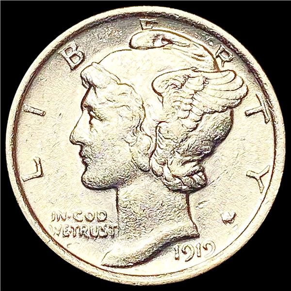 1919 Mercury Dime CLOSELY UNCIRCULATED