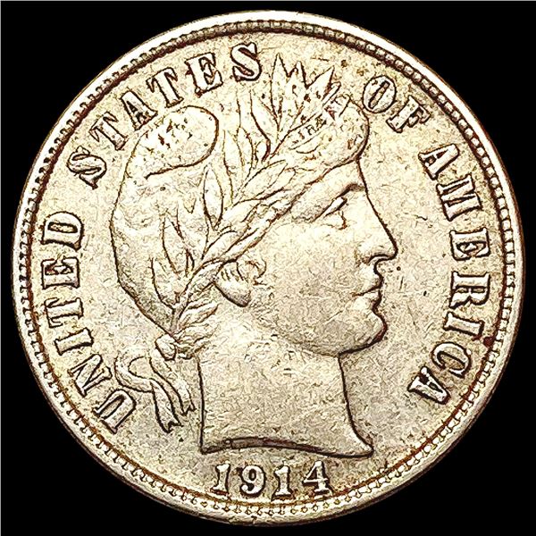 1914-S Barber Dime CLOSELY UNCIRCULATED