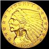 Image 1 : 1908 $2.50 Gold Quarter Eagle CLOSELY UNCIRCULATED