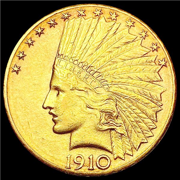 1910-D $10 Gold Eagle CHOICE AU