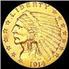 Image 1 : 1914 $2.50 Gold Quarter Eagle CLOSELY UNCIRCULATED