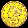 Image 1 : 1907 $2.50 Gold Quarter Eagle CLOSELY UNCIRCULATED