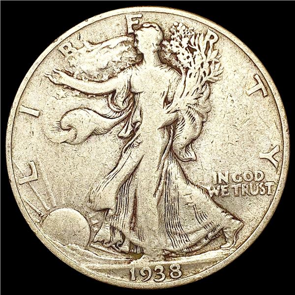 1938-D Walking Liberty Half Dollar NICELY CIRCULAT