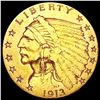 Image 1 : 1913 $2.50 Gold Quarter Eagle CLOSELY UNCIRCULATED