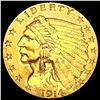 Image 1 : 1914 $2.50 Gold Quarter Eagle CLOSELY UNCIRCULATED