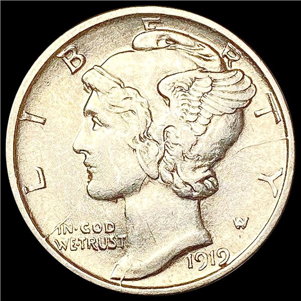 1919-D Mercury Dime CHOICE AU