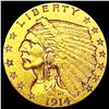 Image 1 : 1914-D $2.50 Gold Quarter Eagle CLOSELY UNCIRCULAT