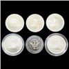 Image 2 : [6] Varied US SILV Coinage [1907-O, [5] 2004] HIGH