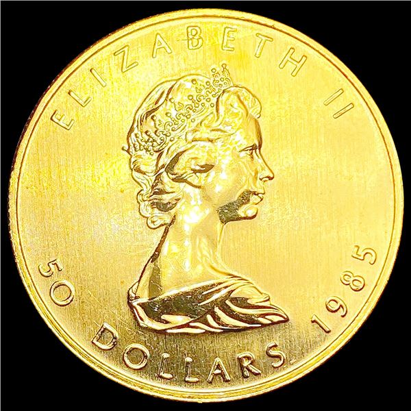 1986 Canada 1oz Gold $50 SUPERB GEM BU