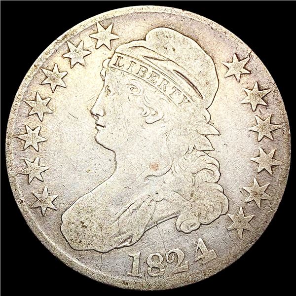 1824/1 Capped Bust Half Dollar NICELY CIRCULATED