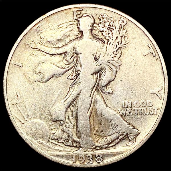 1938-D Walking Liberty Half Dollar NICELY CIRCULAT