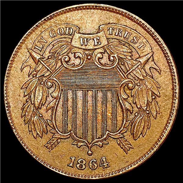 1864 Two Cent Piece CLOSELY UNCIRCULATED
