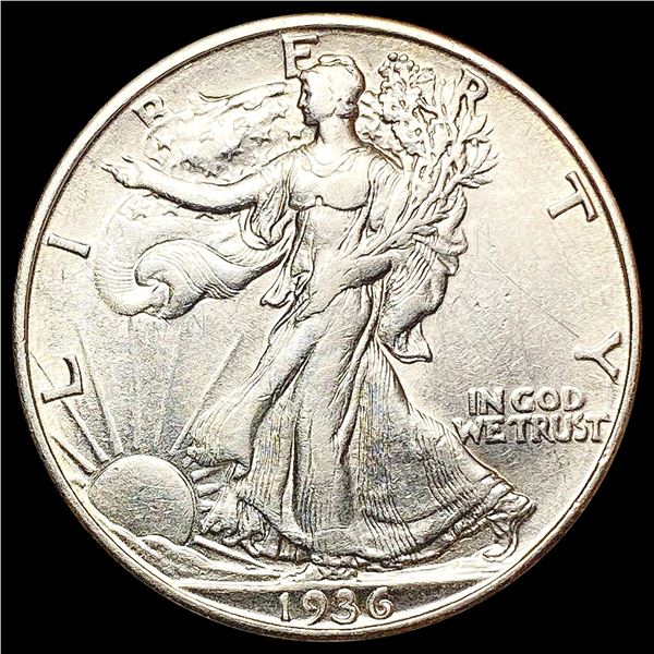 1936-D Walking Liberty Half Dollar CLOSELY UNCIRCU