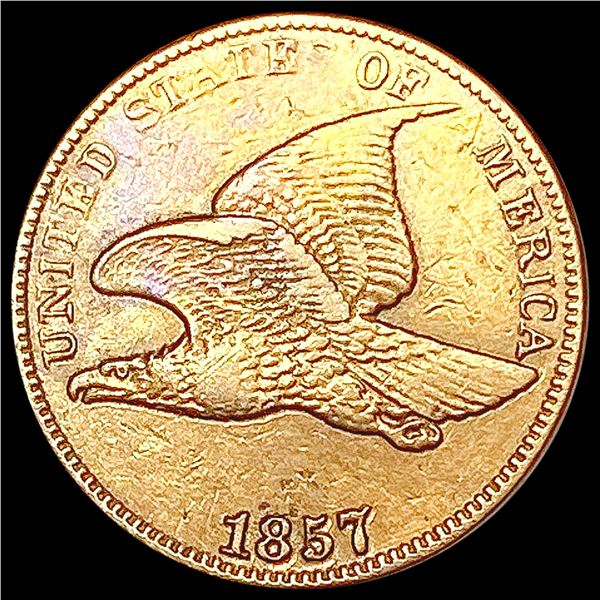 1857 Flying Eagle Cent NEARLY UNCIRCULATED