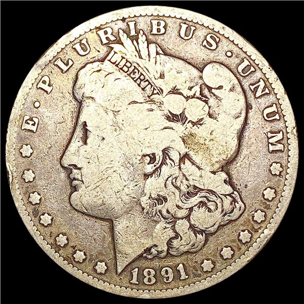 1891-CC Morgan Silver Dollar NICELY CIRCULATED