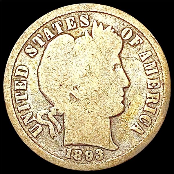 1893-S Barber Dime NICELY CIRCULATED