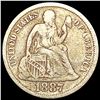 Image 1 : 1887 Seated Liberty Dime NICELY CIRCULATED