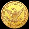 Image 2 : 1873 $2.50 Gold Quarter Eagle CLOSELY UNCIRCULATED