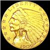 Image 1 : 1909 $2.50 Gold Quarter Eagle CLOSELY UNCIRCULATED