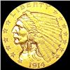 Image 1 : 1914 $2.50 Gold Quarter Eagle CLOSELY UNCIRCULATED