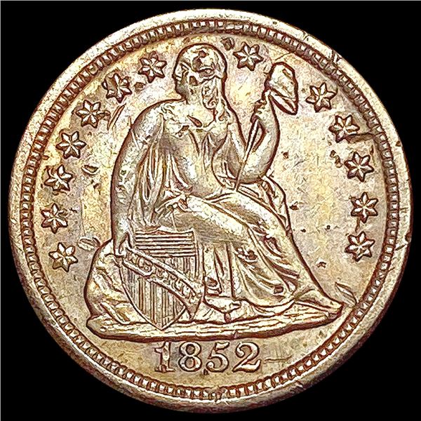 1852-O Seated Liberty Dime CLOSELY UNCIRCULATED