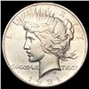 Image 1 : 1921 Silver Peace Dollar CLOSELY UNCIRCULATED