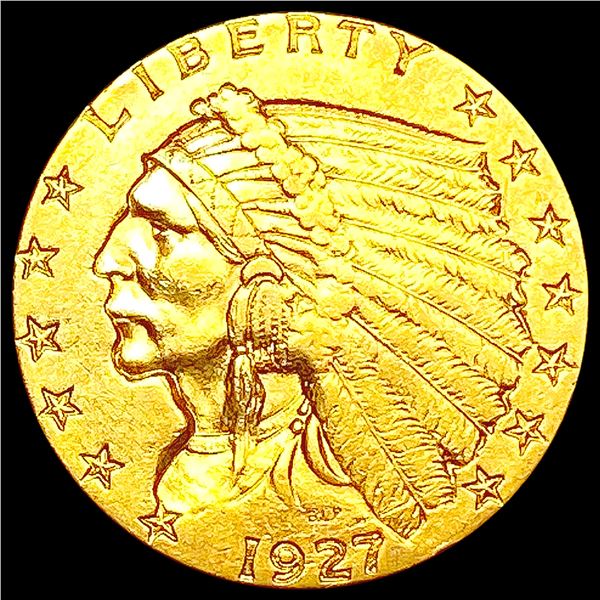 1927 $2.50 Gold Quarter Eagle CLOSELY UNCIRCULATED