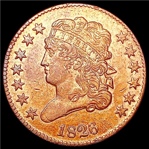 1826 RB Classic Head Half Cent CHOICE AU