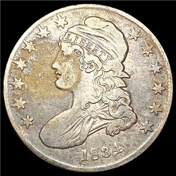 1834 Capped Bust Half Dollar LIGHTLY CIRCULATED