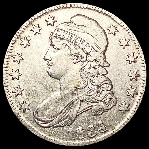 1834 Capped Bust Half Dollar CLOSELY UNCIRCULATED