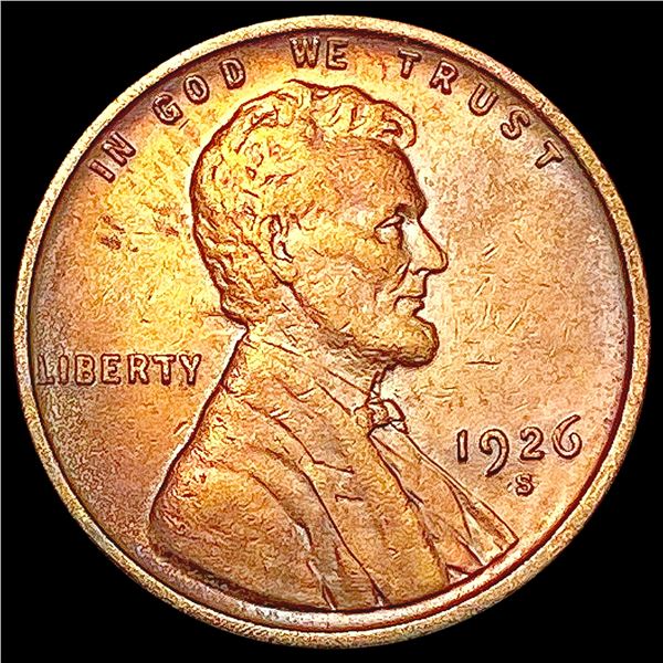 1926-S Wheat Cent CLOSELY UNCIRCULATED