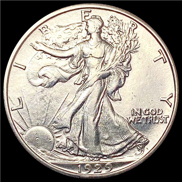 1929-D Walking Liberty Half Dollar CHOICE AU