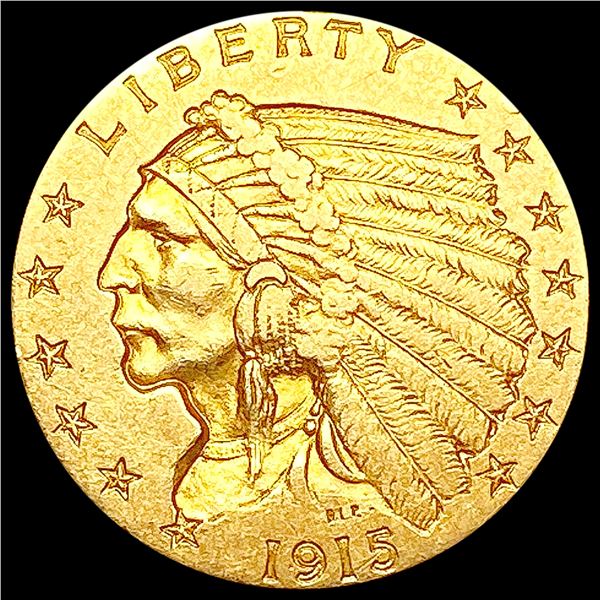 1915 $2.50 Gold Quarter Eagle CLOSELY UNCIRCULATED