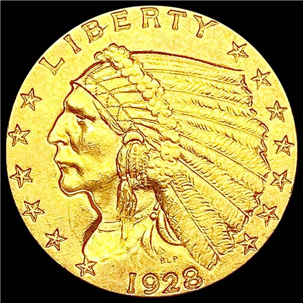 1928 $2.50 Gold Quarter Eagle CLOSELY UNCIRCULATED